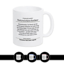 Tasse für Netzwerktechniker Weiß Geschenkidee Weihnachten