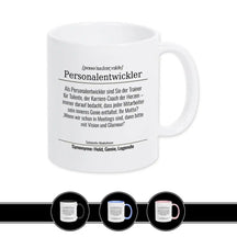 Tasse für Personalentwickler Weiß Geschenkidee Weihnachten