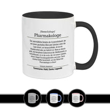 Tasse für Pharmakologe Schwarz Geschenkidee Weihnachten