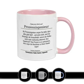 Tasse für Prozessingenieur Altrosa Geschenkidee Weihnachten