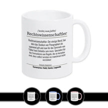 Tasse für Rechtswissenschaftler Berufstassen Druckerino Weiß  