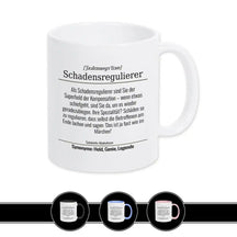 Tasse für Schadensregulierer Weiß Geschenkidee Weihnachten