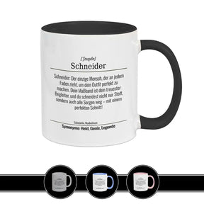 Tasse für Schneider Schwarz Geschenkidee Weihnachten