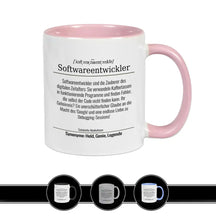 Tasse für Softwareentwickler Altrosa Geschenkidee Weihnachten