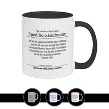 Tasse für Speditionskaufmann Schwarz Geschenkidee Weihnachten