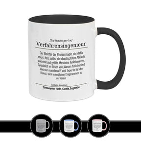 Tasse für Verfahrensingenieur Schwarz Geschenkidee Weihnachten