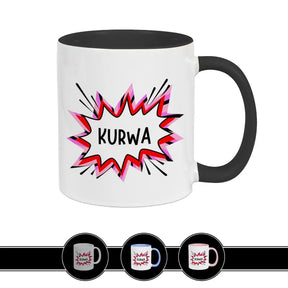 Lustige Tasse | Kurwa Schwarz Geschenkideen