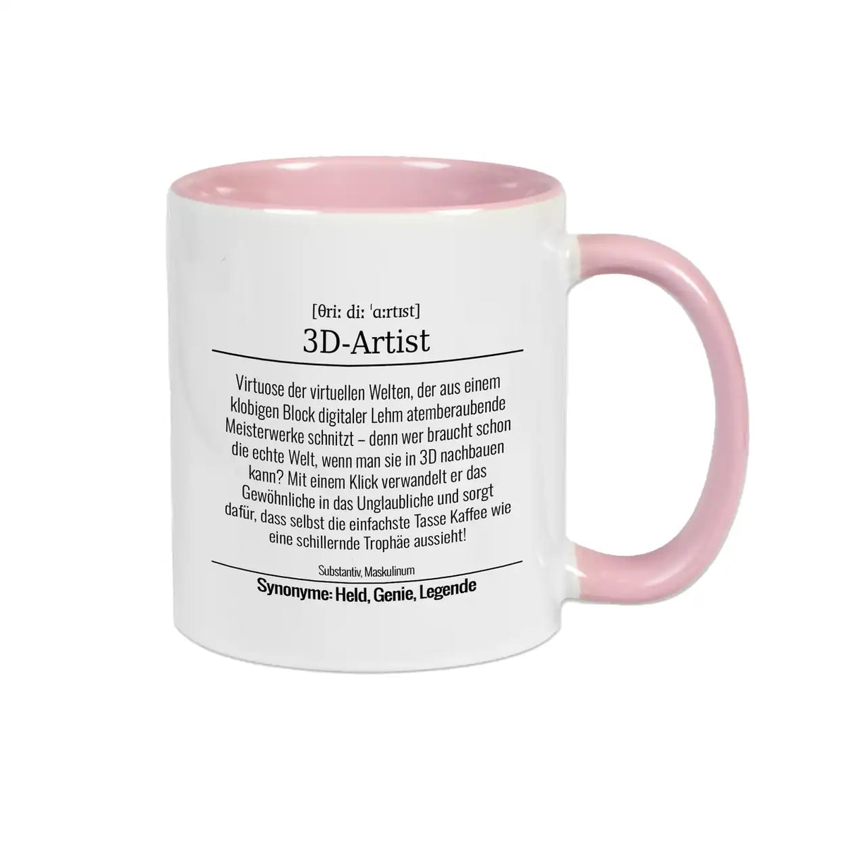 Tasse für 3D-Artistin Altrosa Geschenkideen