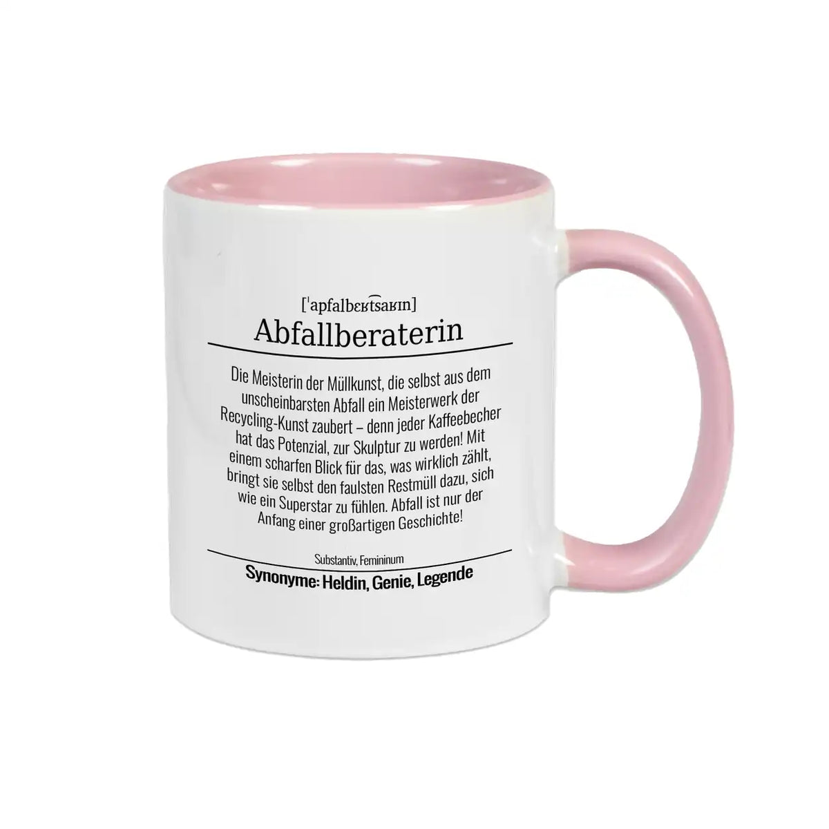 Tasse für Abfallberaterin Altrosa Geschenkideen