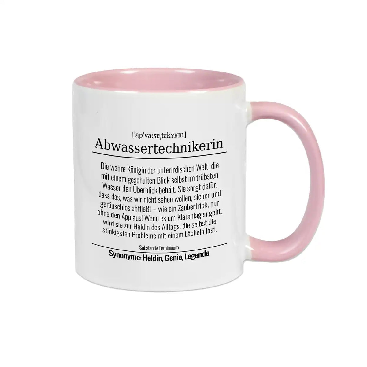 Tasse für Abwassertechnikerin Altrosa Geschenkideen