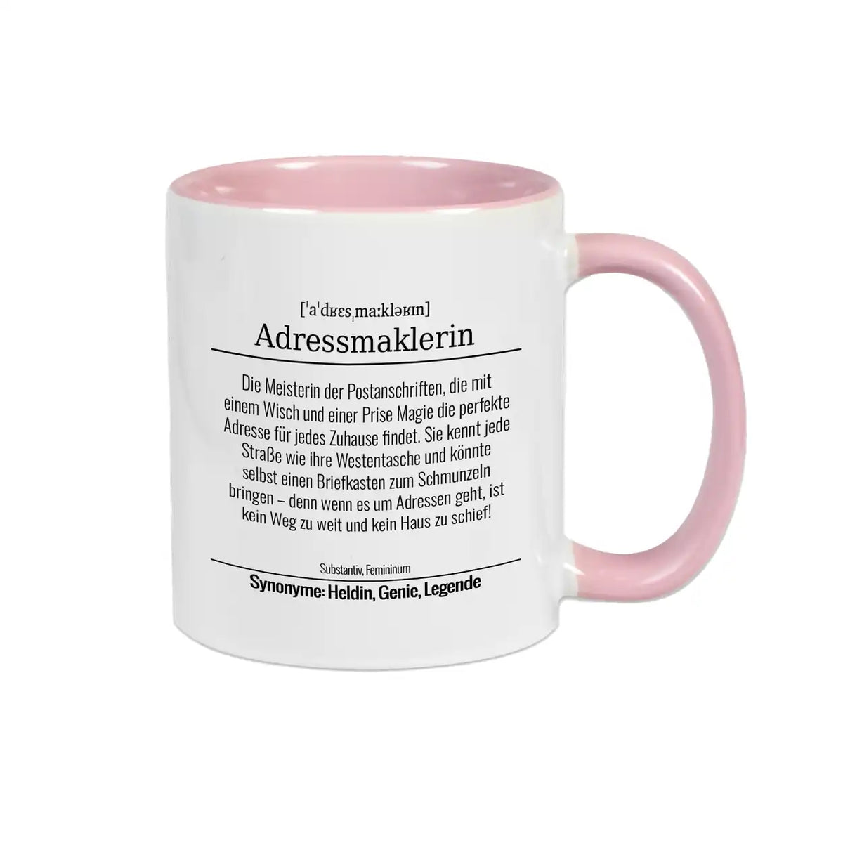 Tasse für Adressmaklerin Altrosa Geschenkideen