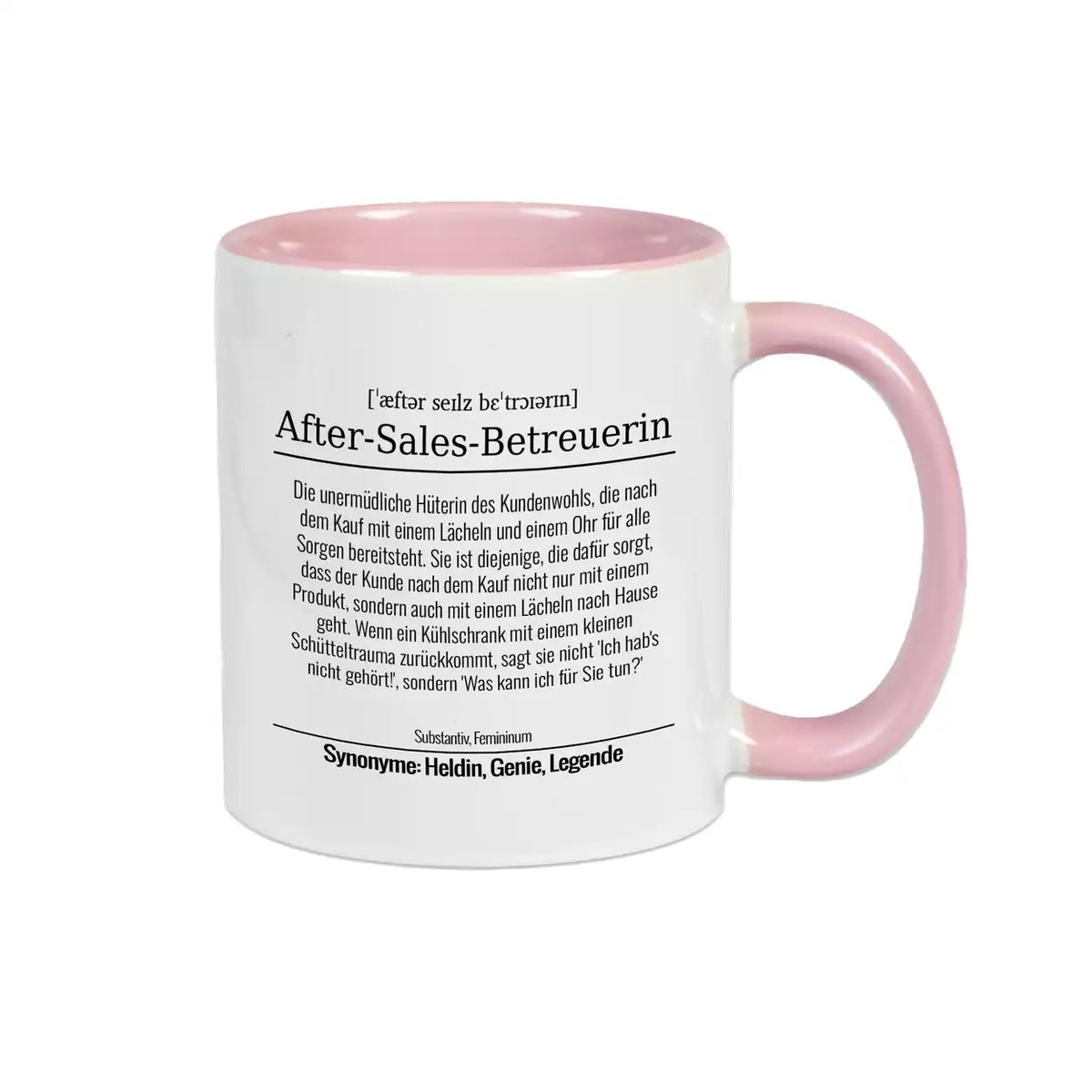 Tasse für After-Sales-Betreuerin Altrosa Geschenkideen