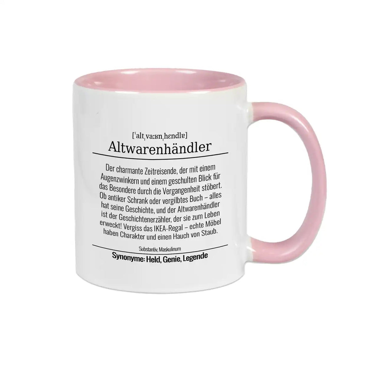 Tasse für Altwarenhändler Altrosa Geschenkideen