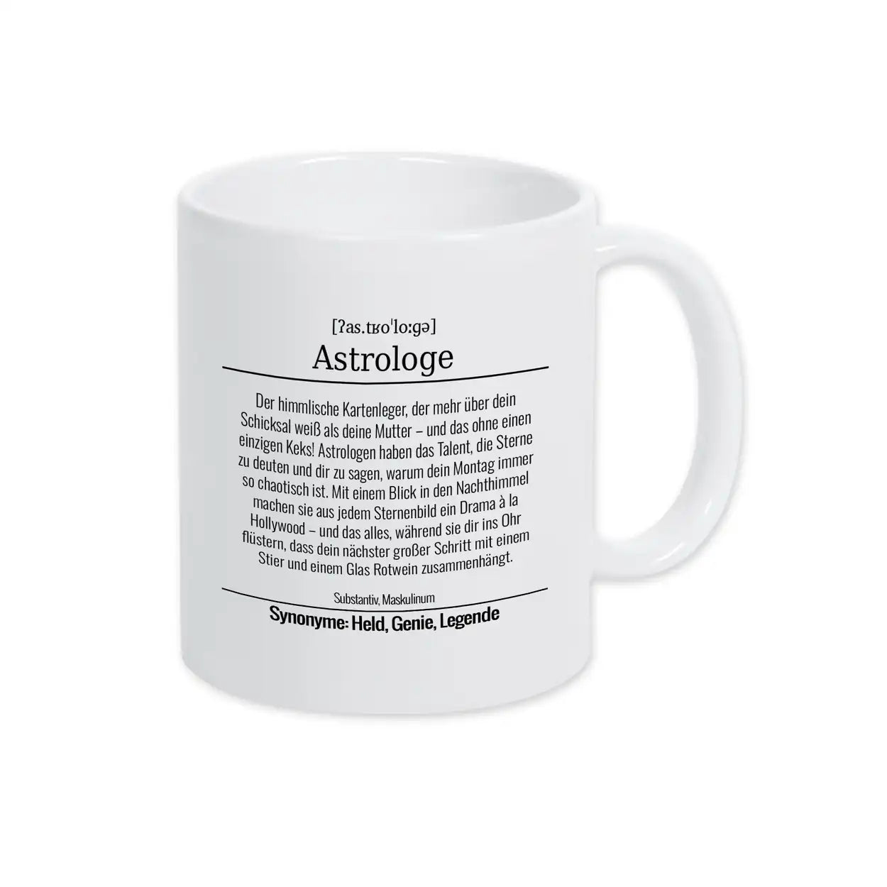 Tasse für Astrologe Weiß Geschenkideen