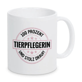 Tierpflegerin 100 Prozent Tasse - Druckerino