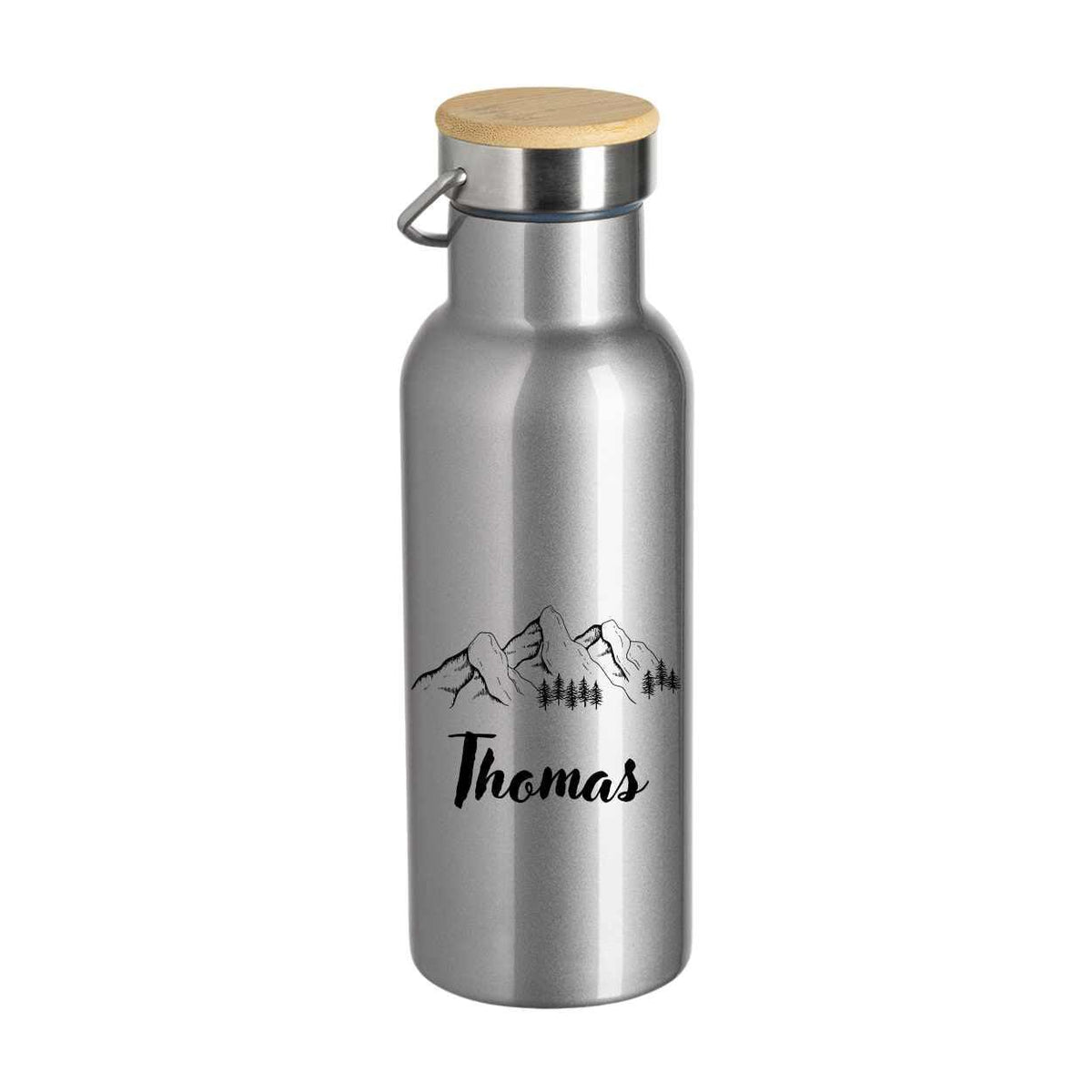 Trinkflasche personalisiert - Berge - Druckerino