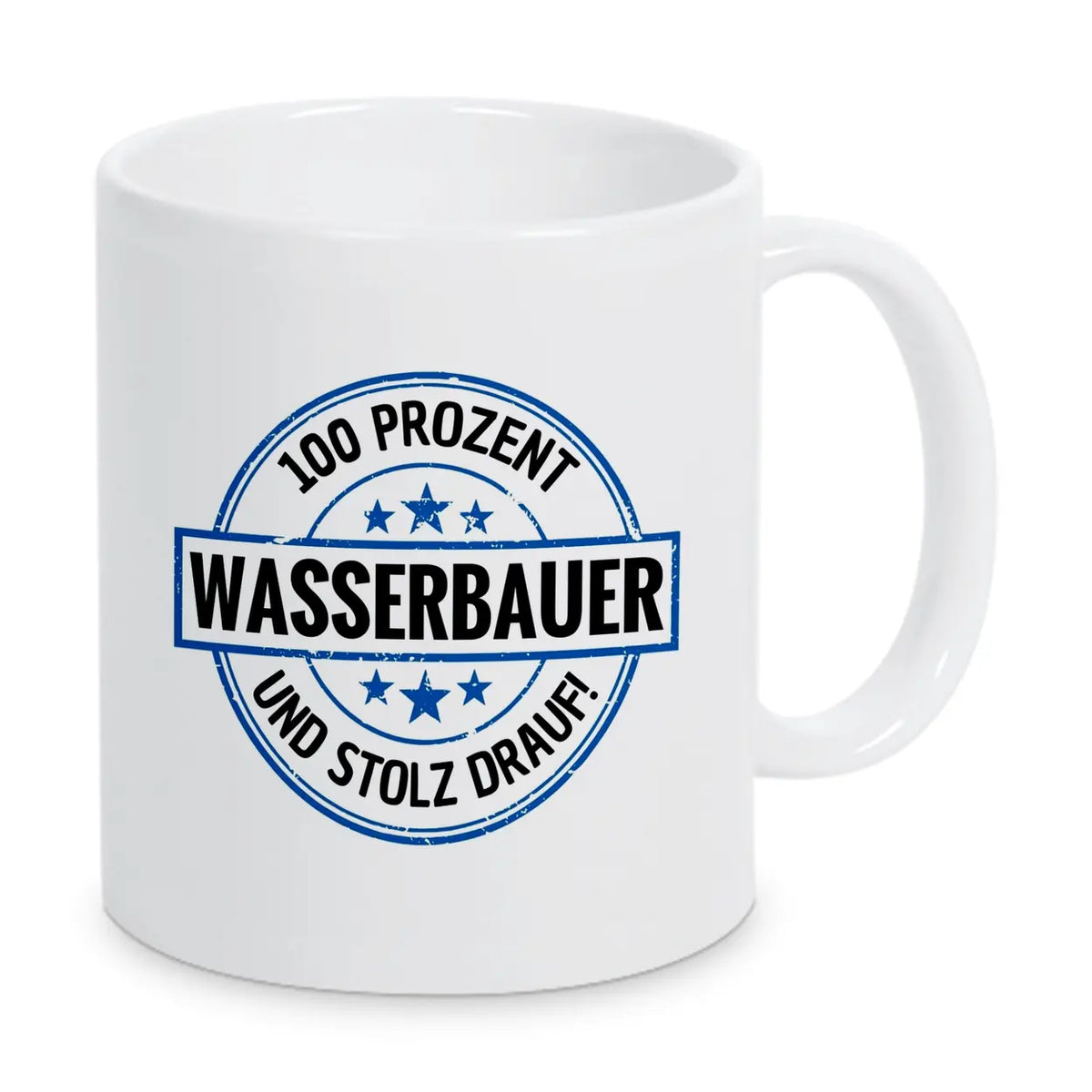 Wasserbauer 100 Prozent Tasse - Druckerino