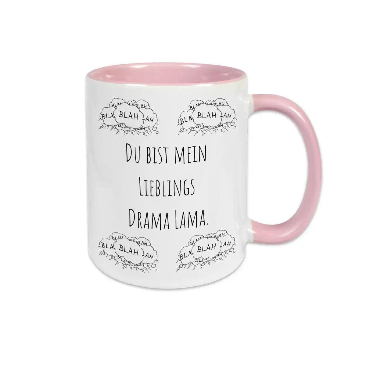 Witzige Tasse "Du bist mein Lieblings Drama Lama" blah blah blah - Druckerino