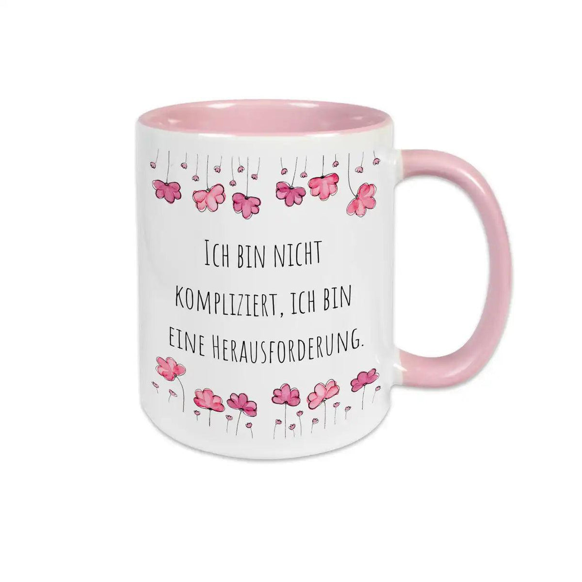 Witzige Tassen "Ich bin nicht kompliziert, ich bin eine Herausforderung" - Druckerino